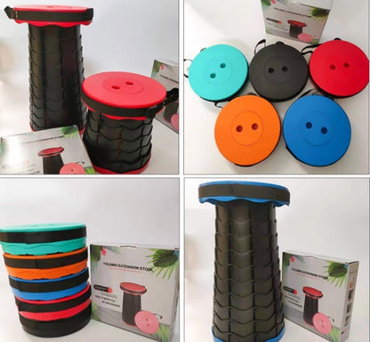 Outdoor Telescopic Plastic Folding Stool