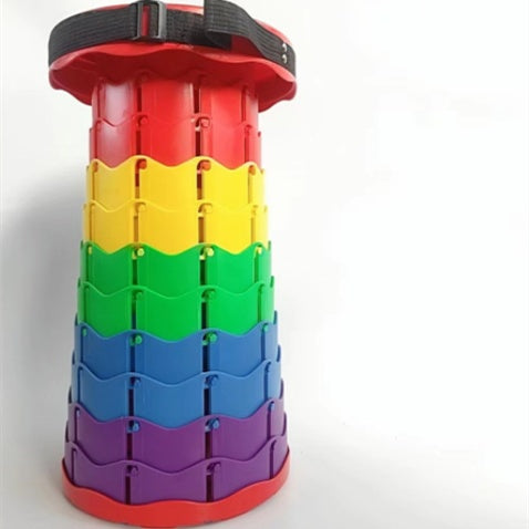 Outdoor Telescopic Plastic Folding Stool