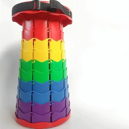 Outdoor Telescopic Plastic Folding Stool